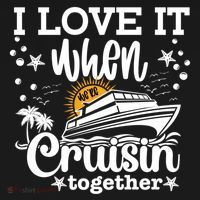 I Love It When Were Cruisin Together Cruising Ocean Life Gift Women's Hoodie thumb 2