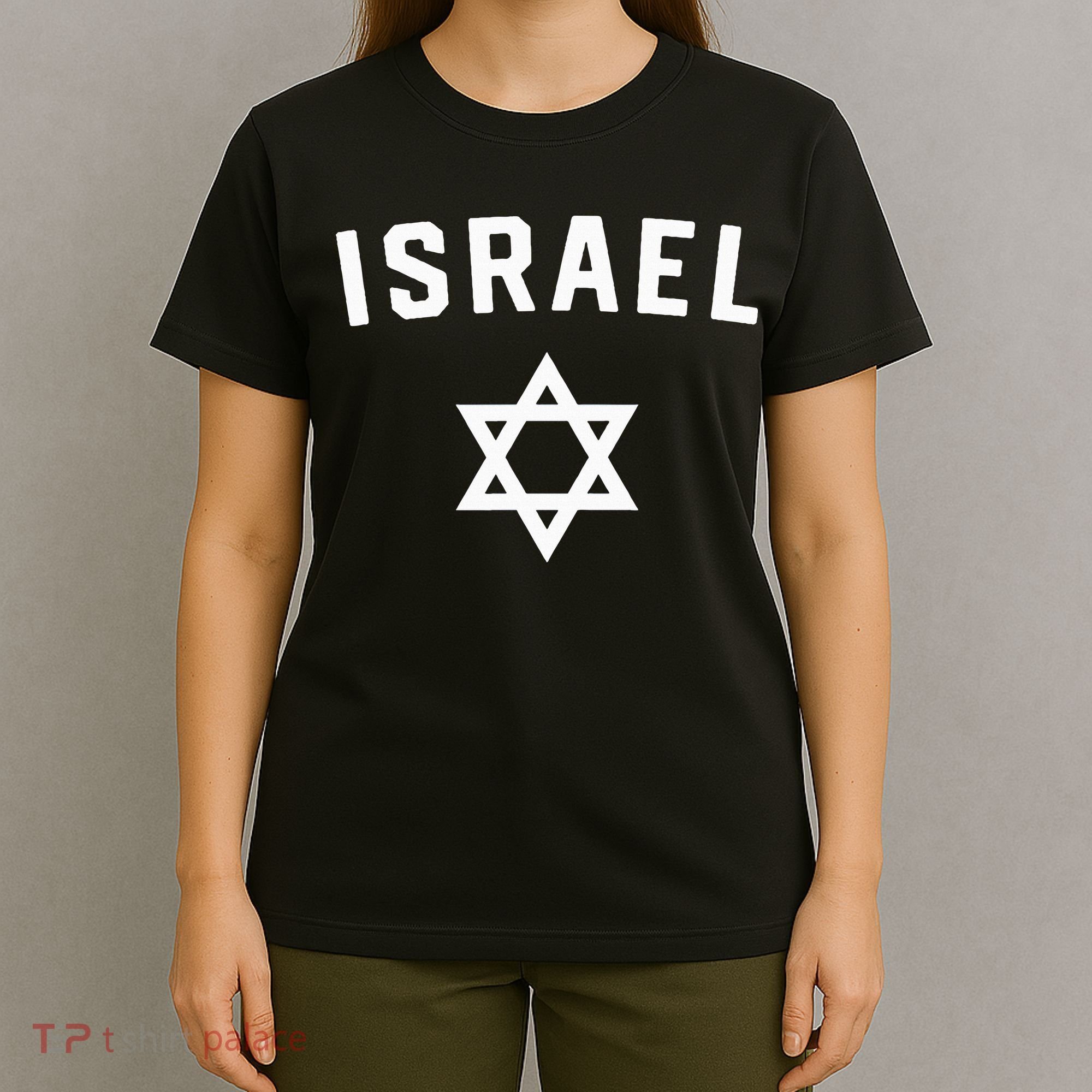 I Love Israel Minimalist Israeli Flag T-Shirt