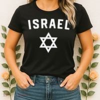 I Love Israel Minimalist Israeli Flag Women's T-Shirt thumb 2