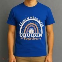 I Love It When Were Cruisin Together Funny Cruise Rainbow Great Gift T-Shirt thumb 3