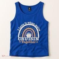 I Love It When Were Cruisin Together Funny Cruise Rainbow Great Gift Tank Top thumb 2