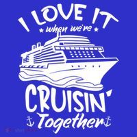 I Love It When We're Cruisin' Together Cruise Ship Gift Kids Sweatshirt thumb 2