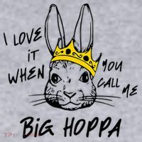 I Love It When You Call Me Big Hoppa Bunny Easter Day Funny Women's Sweatshirt thumb 2