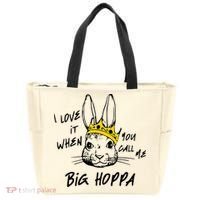 I Love It When You Call Me Big Hoppa Bunny Easter Day Funny Tote Bag thumb 0