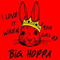 I Love It When You Call Me Big Hoppa Bunny Easter Day Funny Santa Hat thumb 1