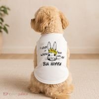 I Love It When You Call Me Big Hoppa Bunny Easter Day Funny Doggie Tank thumb 2