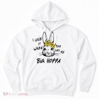 I Love It When You Call Me Big Hoppa Bunny Easter Day Funny Hoodie thumb 0