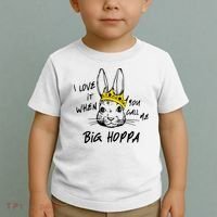 I Love It When You Call Me Big Hoppa Bunny Easter Day Funny Toddler T-Shirt thumb 2