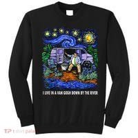 I Live In A Van Down By The River Graphic Tee Funny Art Sweatshirt thumb 0