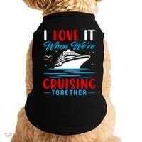 I Love It When Were Cruisin Together Gift Funny Cruise Cool Gift Doggie Tank thumb 0