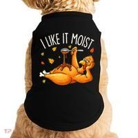I Like It Moist Funny Turkey Thanksgiving Doggie Tank thumb 0