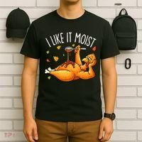I Like It Moist Funny Turkey Thanksgiving T-Shirt thumb 6