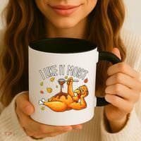 I Like It Moist Funny Turkey Thanksgiving Coffee Mug thumb 3