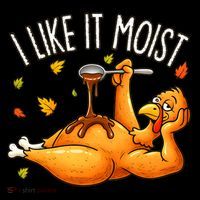 I Like It Moist Funny Turkey Thanksgiving Women's Hoodie thumb 2
