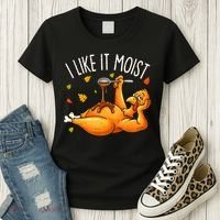 I Like It Moist Funny Turkey Thanksgiving Women's T-Shirt thumb 3