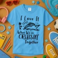 I Love It When WeRe Cruisin Together Kids T-Shirt thumb 3