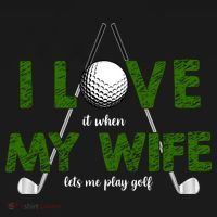 I Love It When My Wife Let's Me Play Golf Coaster thumb 2