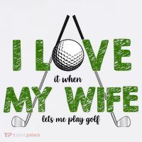I Love It When My Wife Let's Me Play Golf Women's Hoodie thumb 2