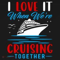 I Love It When We're Cruisin Together Gift Funny Cruise Gift Women's Hoodie thumb 2