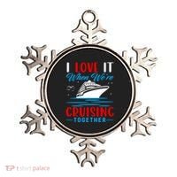 I Love It When We're Cruisin Together Gift Funny Cruise Gift Ornament thumb 0