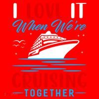I Love It When We're Cruisin Together Gift Funny Cruise Gift Santa Hat thumb 1