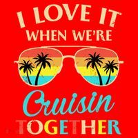 I Love It When Were Cruisin Together Gift Santa Hat thumb 1