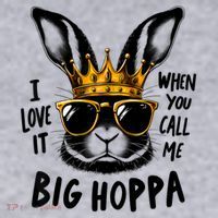 I Love It When You Call Me Big Hoppa Bunny Easter Kids Women's Sweatshirt thumb 2