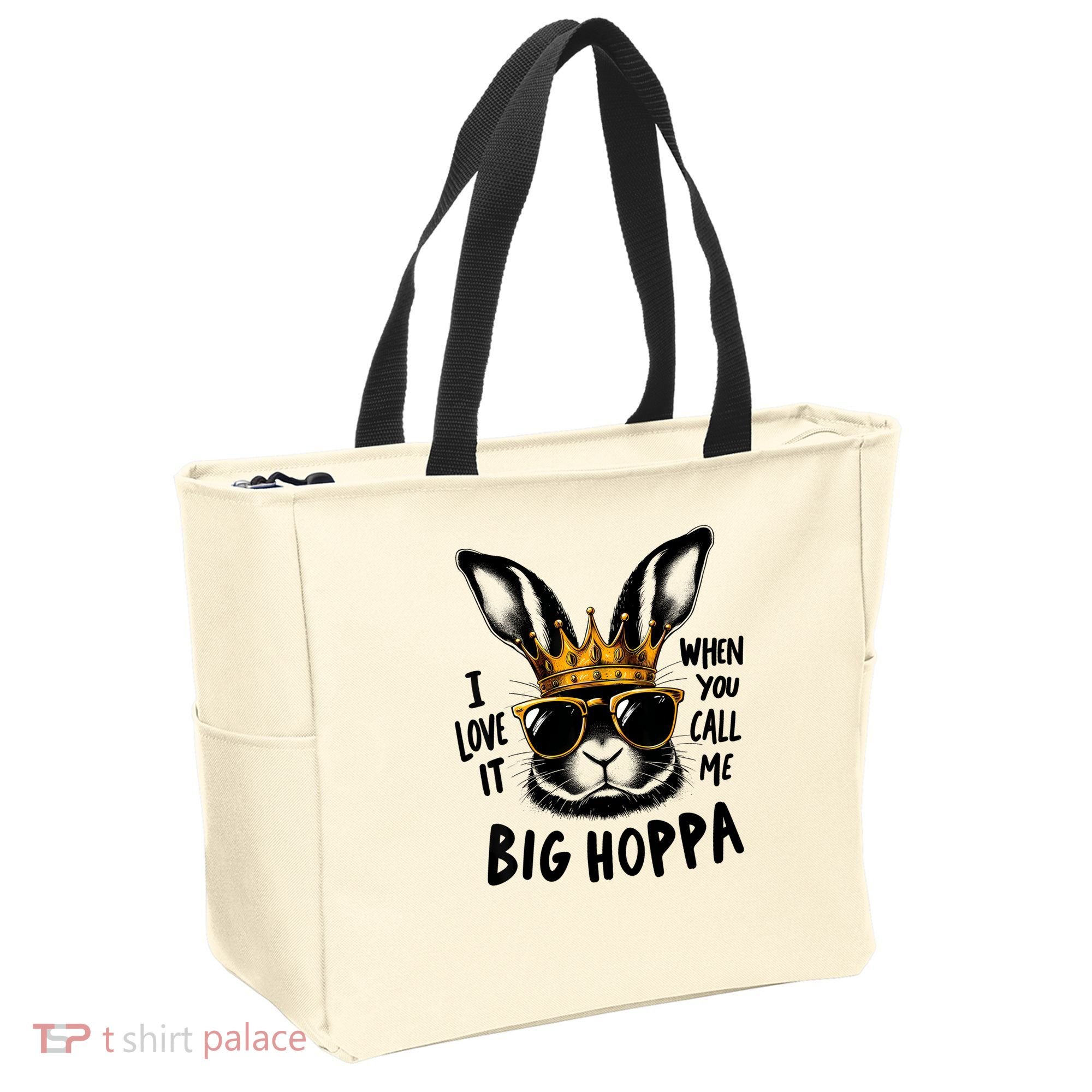 I Love It When You Call Me Big Hoppa Bunny Easter Kids Tote Bag