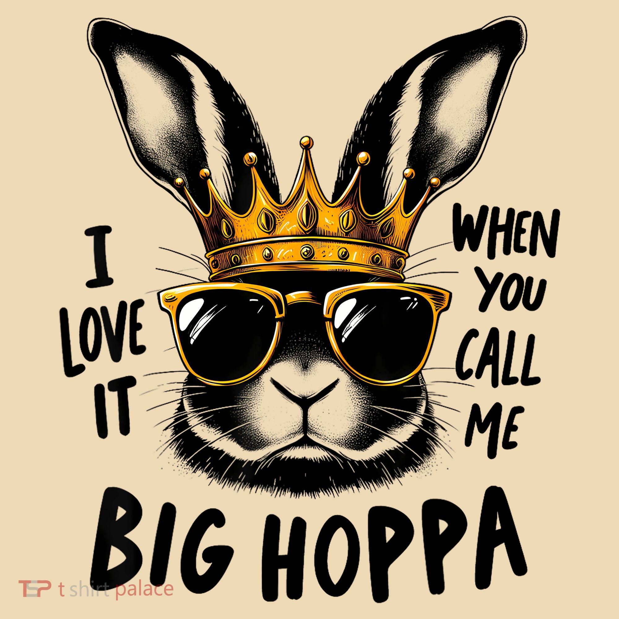 I Love It When You Call Me Big Hoppa Bunny Easter Kids Tote Bag