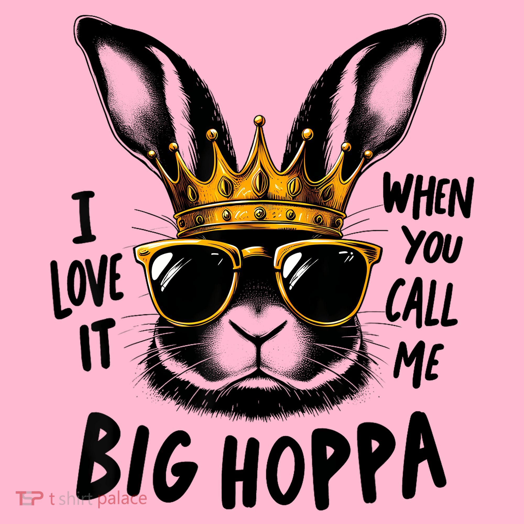 I Love It When You Call Me Big Hoppa Bunny Easter Kids Coaster
