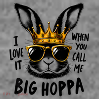 I Love It When You Call Me Big Hoppa Bunny Easter Kids Toddler Hoodie thumb 2