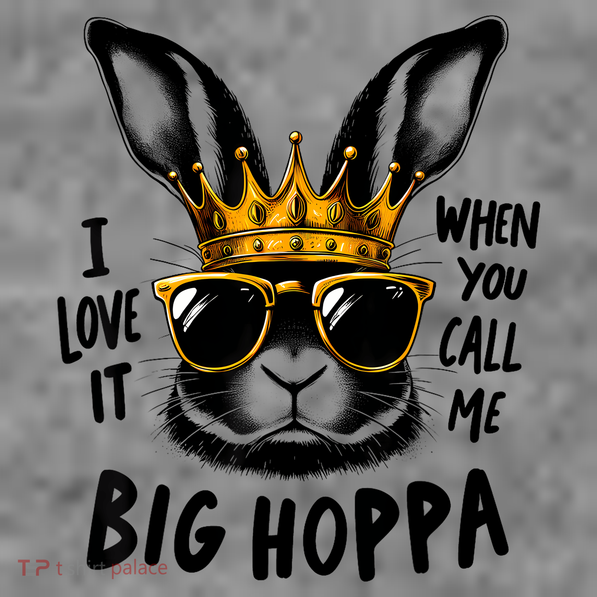 I Love It When You Call Me Big Hoppa Bunny Easter Kids Toddler Hoodie