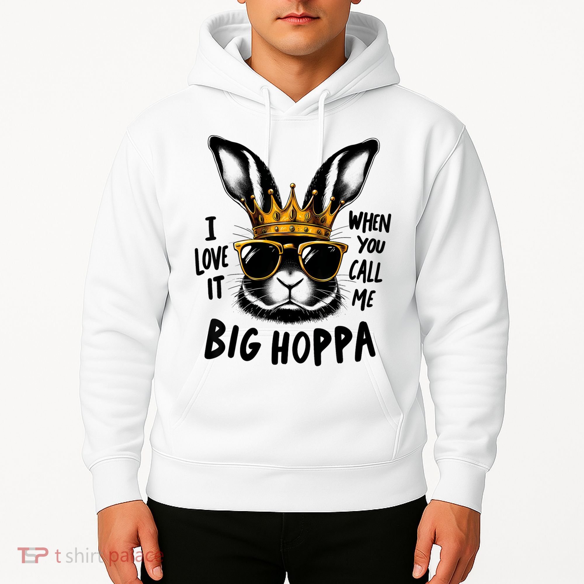 I Love It When You Call Me Big Hoppa Bunny Easter Kids Hoodie