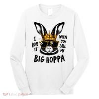 I Love It When You Call Me Big Hoppa Bunny Easter Kids Long Sleeve Shirt thumb 0