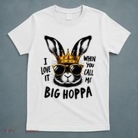 I Love It When You Call Me Big Hoppa Bunny Easter Kids T-Shirt thumb 5
