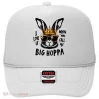 I Love It When You Call Me Big Hoppa Bunny Easter Kids Hat thumb 0