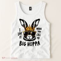 I Love It When You Call Me Big Hoppa Bunny Easter Kids Tank Top thumb 2