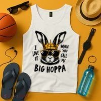 I Love It When You Call Me Big Hoppa Bunny Easter Kids Tank Top thumb 4