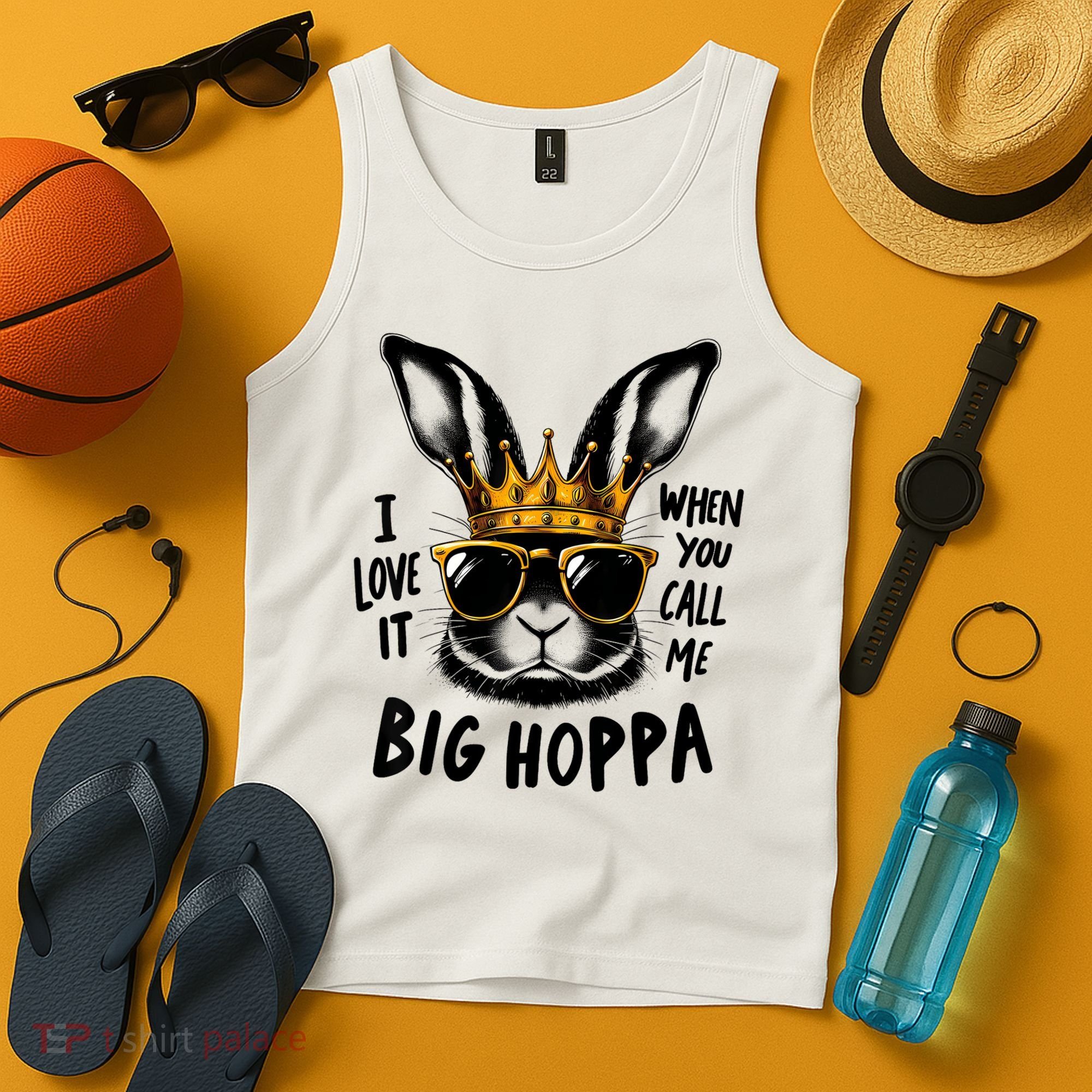 I Love It When You Call Me Big Hoppa Bunny Easter Kids Tank Top