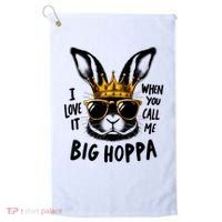 I Love It When You Call Me Big Hoppa Bunny Easter Kids Golf Towel thumb 0