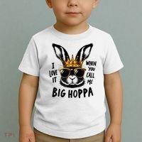 I Love It When You Call Me Big Hoppa Bunny Easter Kids Toddler T-Shirt thumb 2