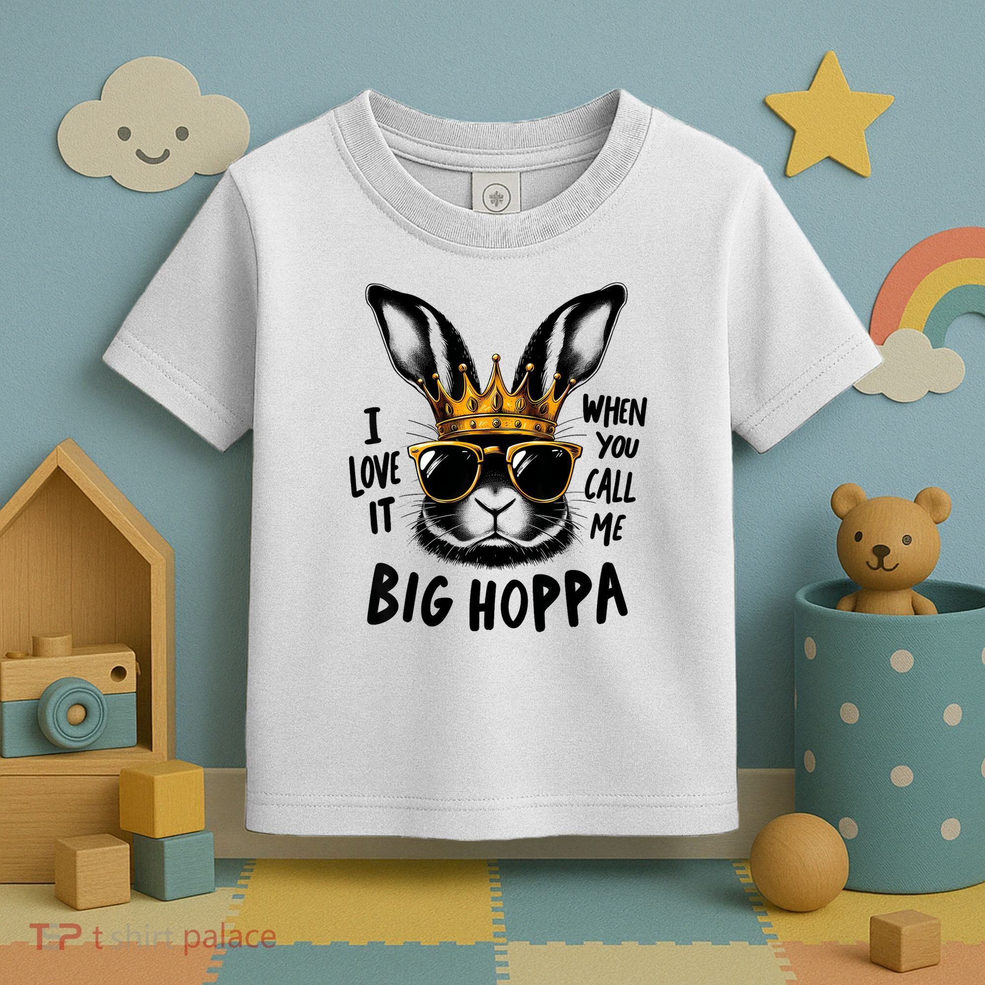 I Love It When You Call Me Big Hoppa Bunny Easter Kids Toddler T-Shirt