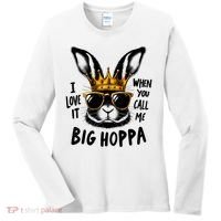 I Love It When You Call Me Big Hoppa Bunny Easter Kids Women's Long Sleeve Shirt thumb 0