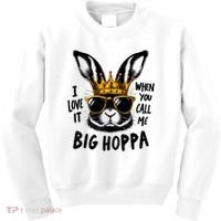 I Love It When You Call Me Big Hoppa Bunny Easter Kids Kids Sweatshirt thumb 0