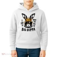 I Love It When You Call Me Big Hoppa Bunny Easter Kids Kids Hoodie thumb 4