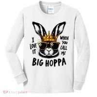 I Love It When You Call Me Big Hoppa Bunny Easter Kids Kids Long Sleeve Shirt thumb 0