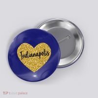 I Love Indianapolis Indiana Usa Cool Gift Button thumb 0