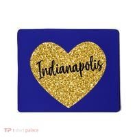 I Love Indianapolis Indiana Usa Cool Gift Mousepad thumb 0