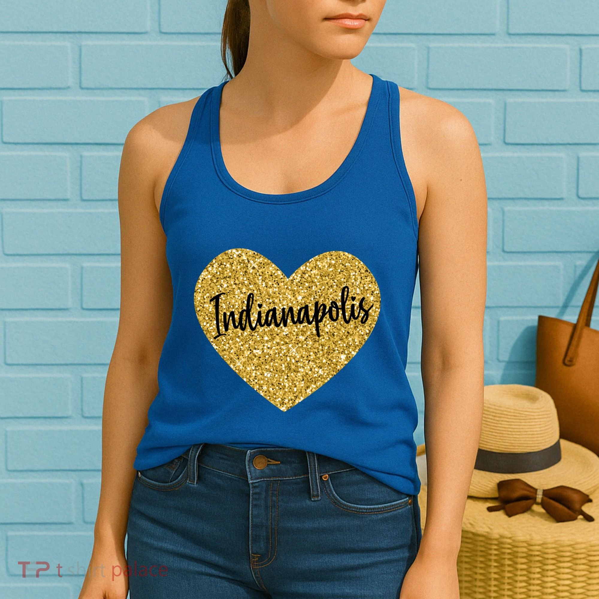 I Love Indianapolis Indiana Usa Cool Gift Women's Tank Top