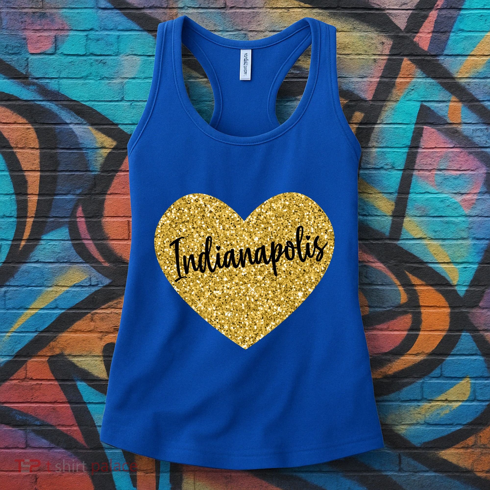 I Love Indianapolis Indiana Usa Cool Gift Women's Tank Top